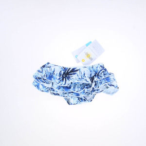 Snapperrock Girls Blue and White Floral 2-piece Swimsuit size: 12-18 Months